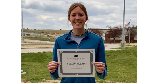 Taylor Wilson from Hastings will graduate in May with an animal science degree and transfer to UNL. While at NCTA, she has enjoyed the Livestock Judging Team, Rodeo Team, and membership in Collegiate Cattlemen.   
